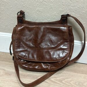 Frye Melissa Saddlebag Brown